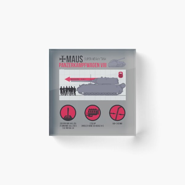 Item preview, Informative infographics Pz-VIII MAUS designed and sold by FAawRay.
