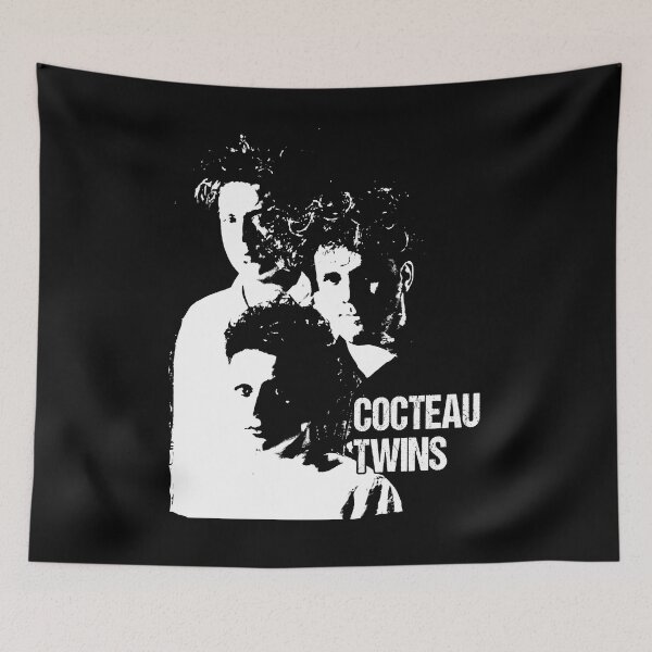 Item preview, Cocteau Twins music band art black and white designed and sold by BeaCosta3070.