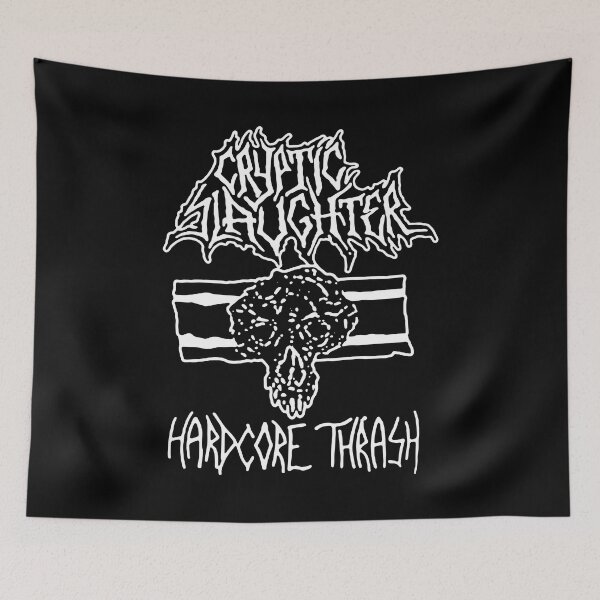 Item preview, Cryptic Slaughter logo vintage black and white designed and sold by BeaCosta3070.