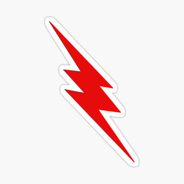 Item preview, Red Lightning Bolt designed and sold by SpaceAlienTees.