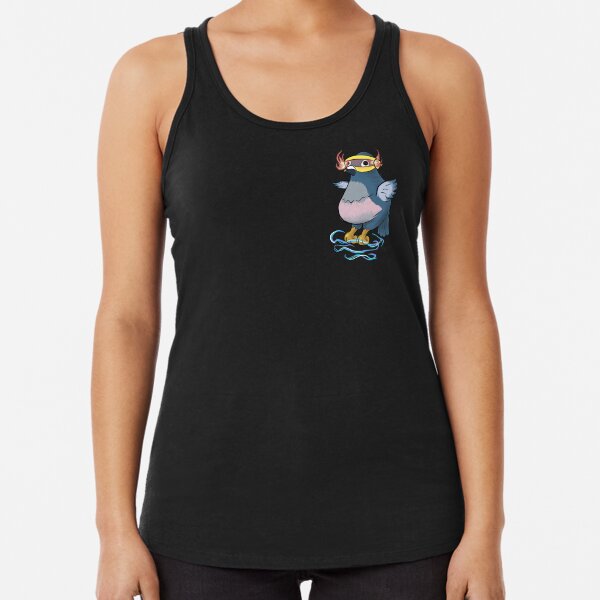Fat Psychic Pigeon Racerback Tank Top