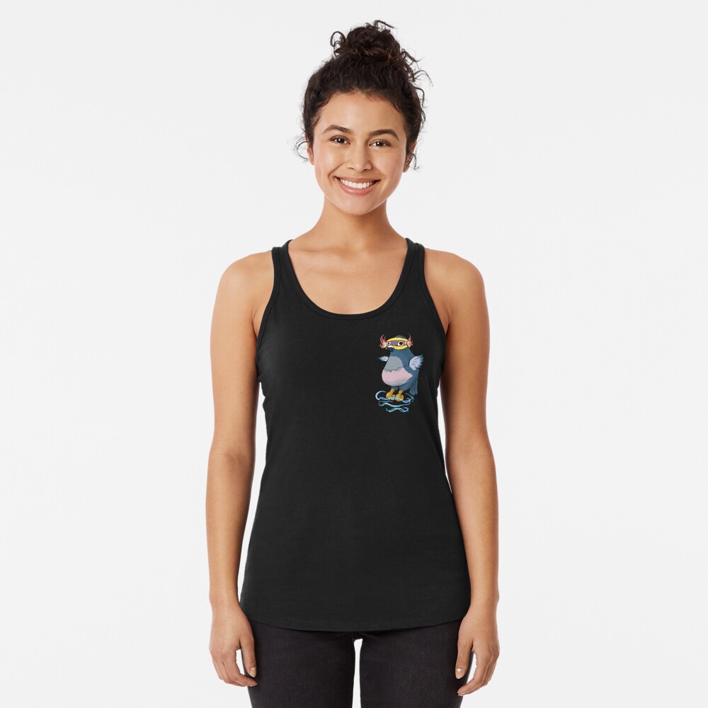 Fat Psychic Pigeon Racerback Tank Top
