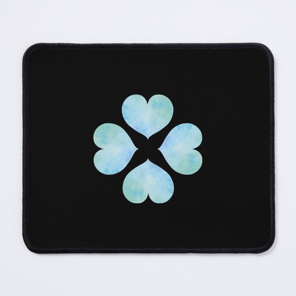 Item preview, watercolor Heart Four-leaf Clover (blue, green), BrightJL ☆★♡ designed and sold by BrightJL.