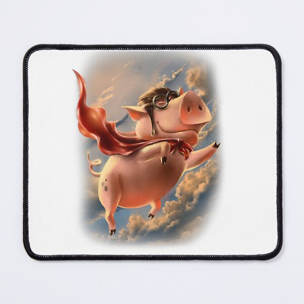 Item preview, Superhero Pig Flying in the Sky designed and sold by DonaldRichard34.