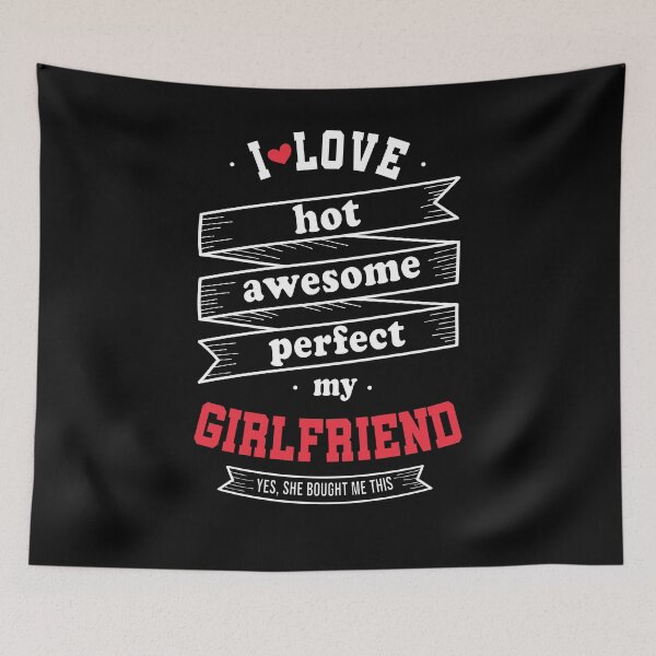Item preview, She Bought Me This  I Love My Hot Awesome Perfect Girlfriend Funny Valentines Day For Boyfriend Girlfriend Couple designed and sold by JooArtPrints  ★★★★★.