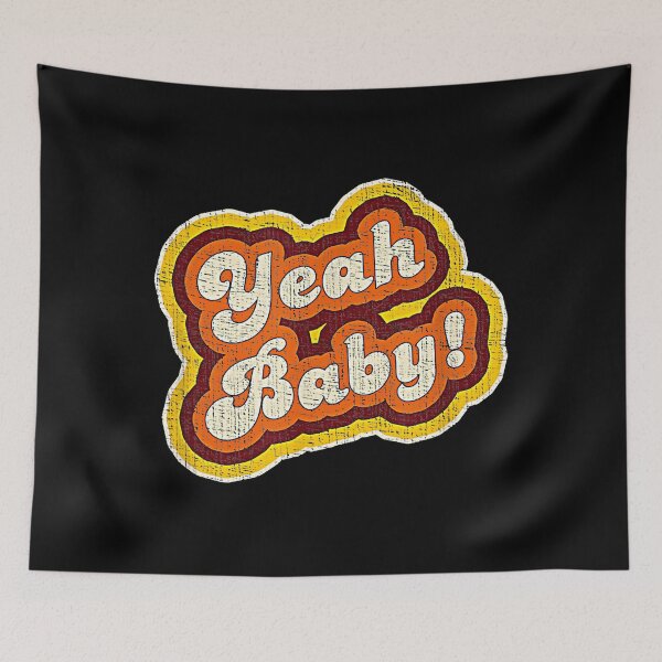 Item preview, Vintage  Distressed Yeah Baby 1970s designed and sold by Akitall12.