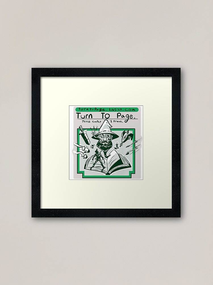 Alternate view of Turn to Page Artwork Framed Art Print