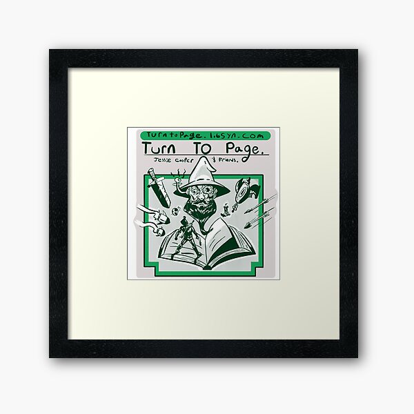 Turn to Page Artwork Framed Art Print