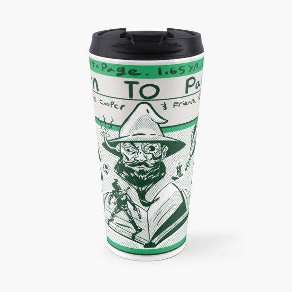 Turn to Page Artwork Travel Mug