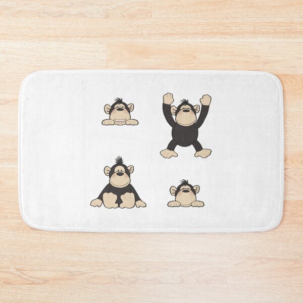 Item preview, cute monkey sticker pack designed and sold by Ashleysnook.