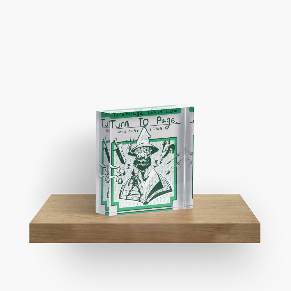 Turn to Page Artwork Acrylic Block