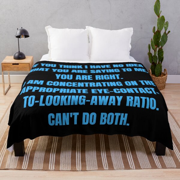 Item preview, Appropriate Eye-Contact-to-Looking-Away Ration Funny ADHD Autism Design designed and sold by Nathalie Aynié.