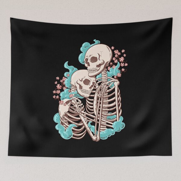 Item preview, Eternal lovers skeleton Skull goth dead lovers designed and sold by Lambo-Designs.