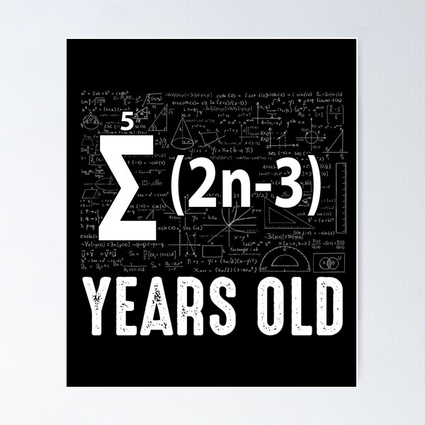 Item preview, Math Geek 16th Birthday 16 Year Old Math Formula Boys Girls designed and sold by 2blackcherries.