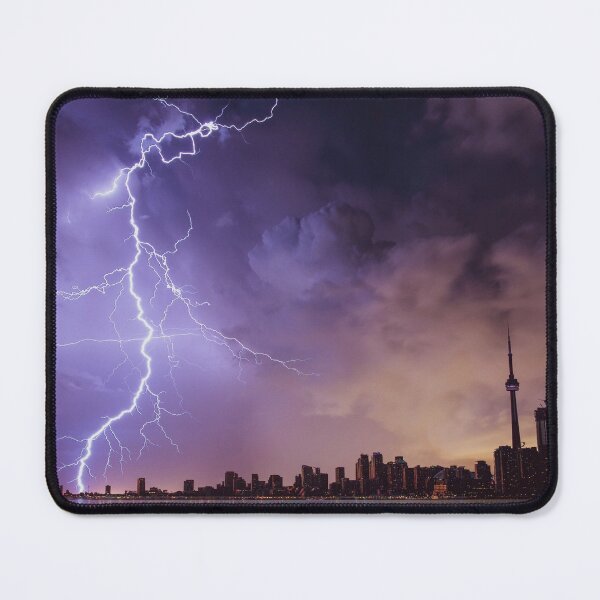 Item preview, Bolts of lightning above the city; iPhone 13 pro max case designed and sold by BeskrajemM.