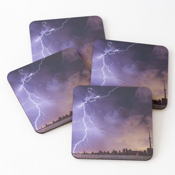 Item preview, Bolts of lightning above the city; iPhone 13 pro max case designed and sold by BeskrajemM.