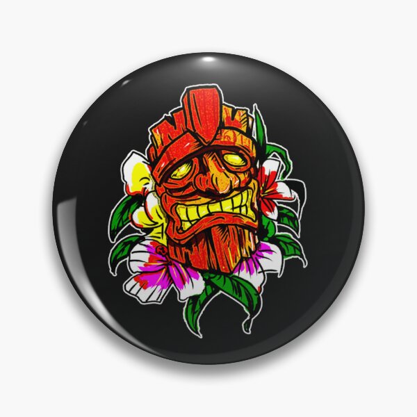 Item preview, Tiki Bar Red Tiki of Summer  designed and sold by Shirtmandudee.