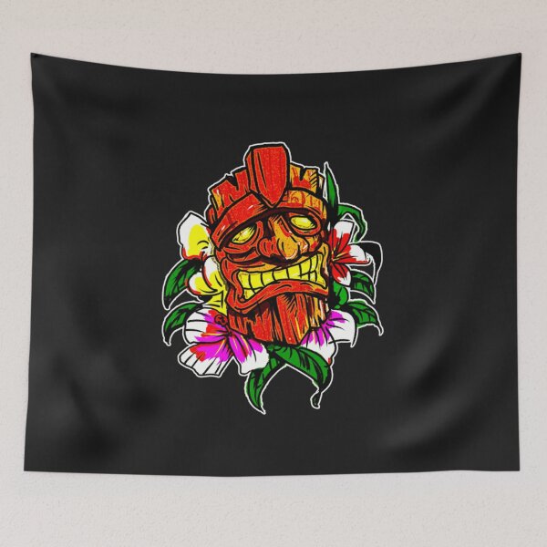 Item preview, Tiki Bar Red Tiki of Summer  designed and sold by Shirtmandudee.