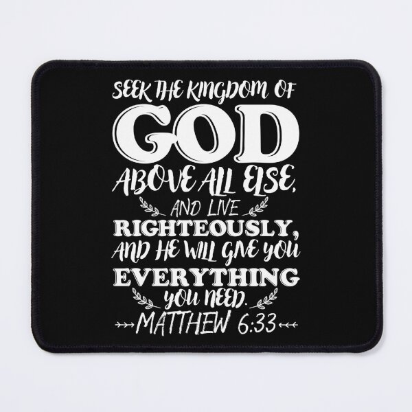 Item preview, Matthew 6:33 designed and sold by plushism.