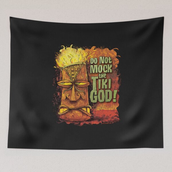Item preview, Tiki God Do Not Mock The Tiki God designed and sold by Shirtmandudee.