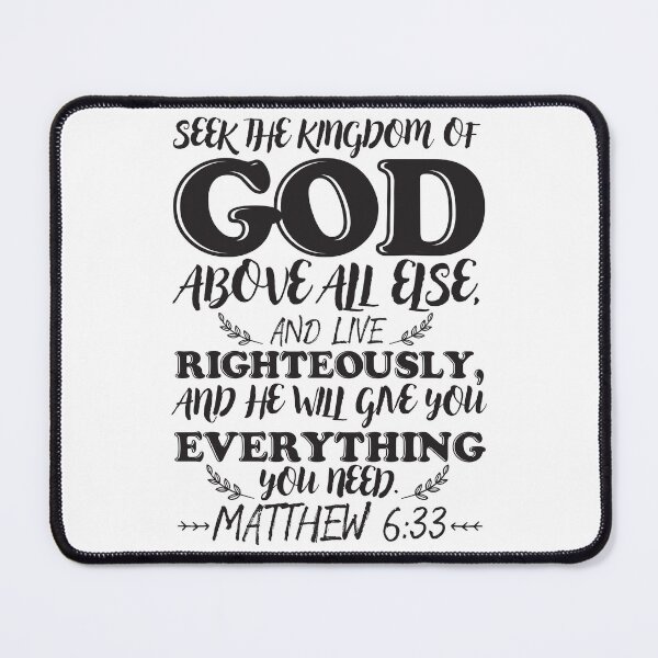 Item preview, Matthew 6:33 designed and sold by plushism.