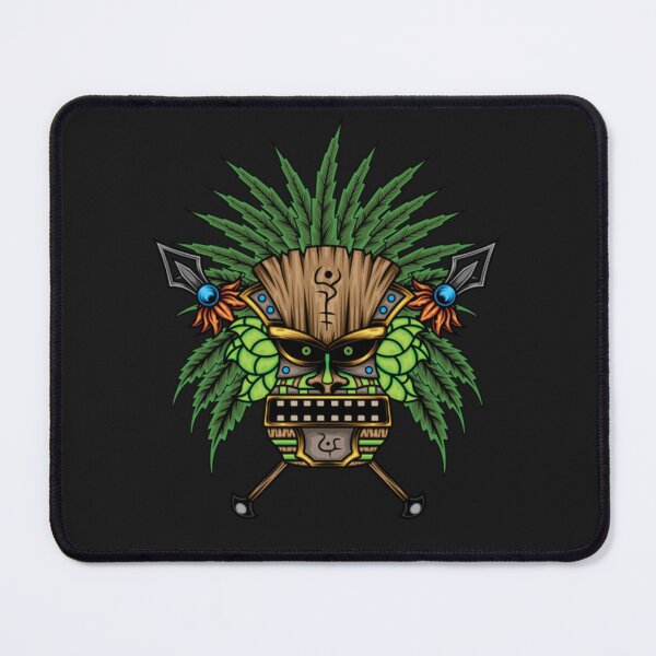 Item preview, Ilustración de máscara tiki tiki designed and sold by Shirtmandudee.