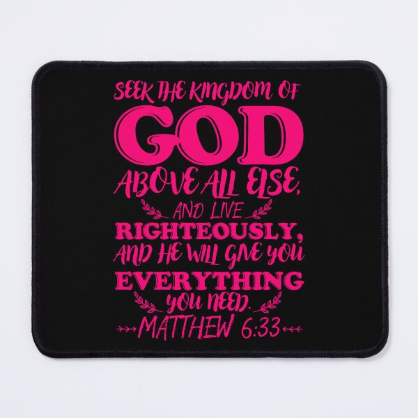 Item preview, Matthew 6:33 designed and sold by plushism.