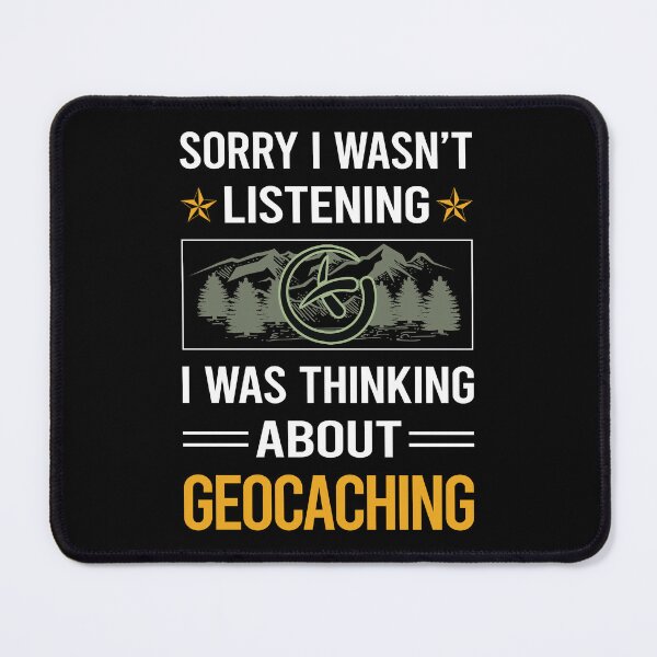 Item preview, Funny Listening Geocaching Geocache Geocacher designed and sold by jiggleterrified.