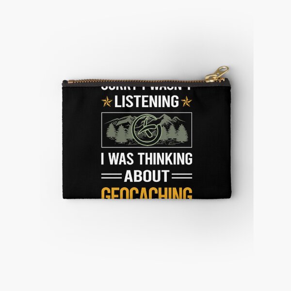 Item preview, Funny Listening Geocaching Geocache Geocacher designed and sold by jiggleterrified.