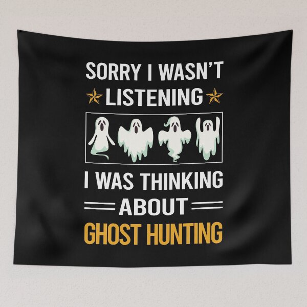 Item preview, Funny Listening Ghost Hunting Paranormal designed and sold by jiggleterrified.