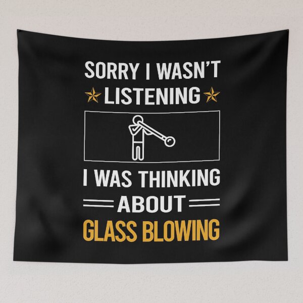 Item preview, Funny Listening Glass Blowing Blower Glassblowing Glassblower Glassmith Gaffer designed and sold by jiggleterrified.