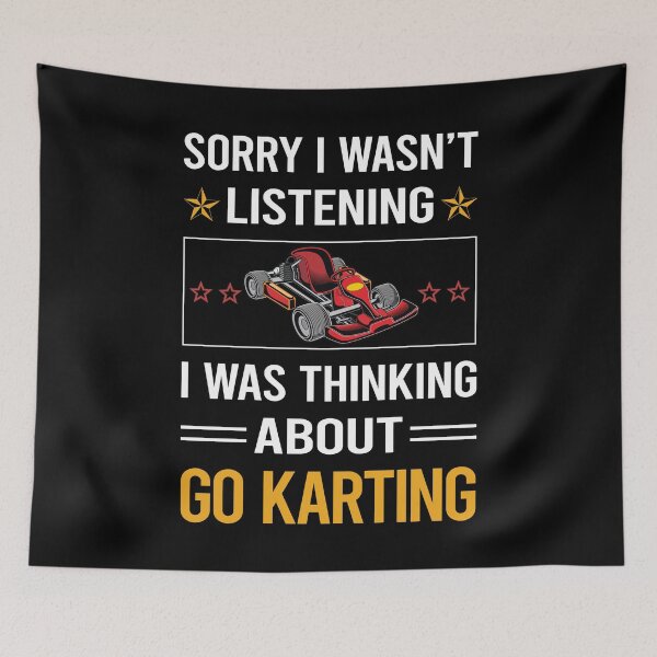 Item preview, Funny Listening Go Karting Kart designed and sold by jiggleterrified.