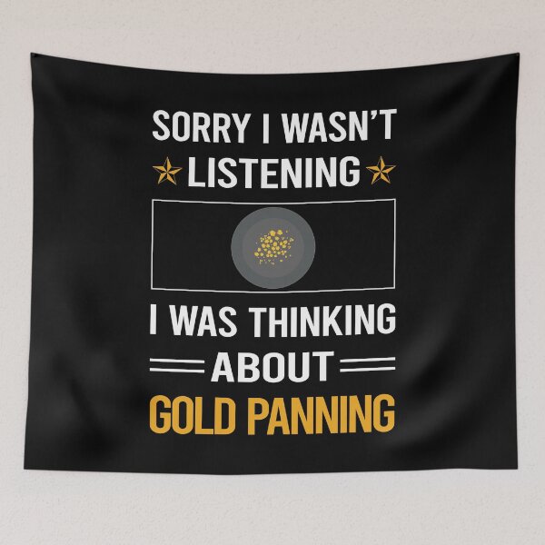 Item preview, Funny Listening Gold Panning Panner designed and sold by jiggleterrified.