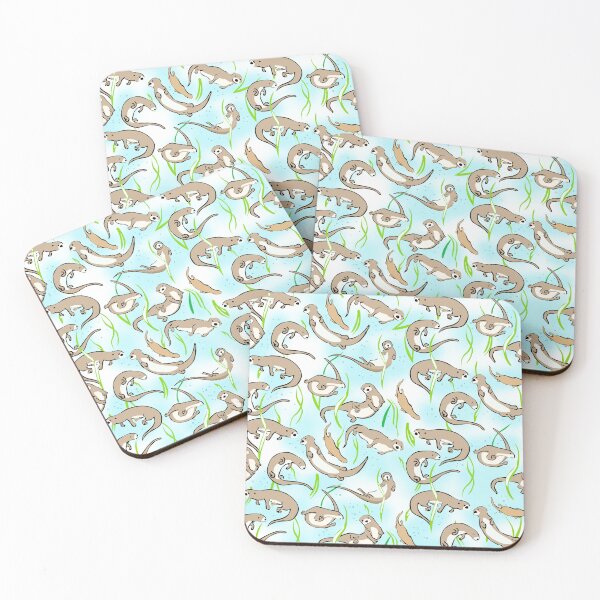 Item preview, Otters Seaweed Pattern designed and sold by LittleShop79.