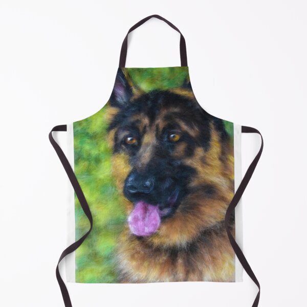 Item preview, German Shepherd Gsd dog wool art designed and sold by WoolStones.