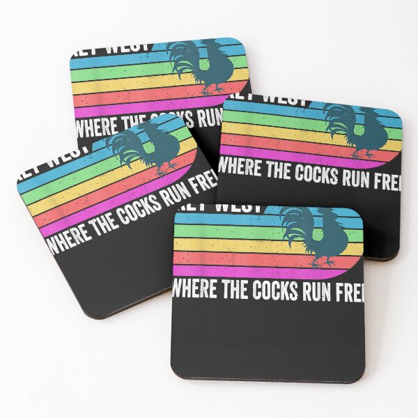 Item preview, Funny Key West Rooster where the cocks run free designed and sold by ShawnaRoderick.