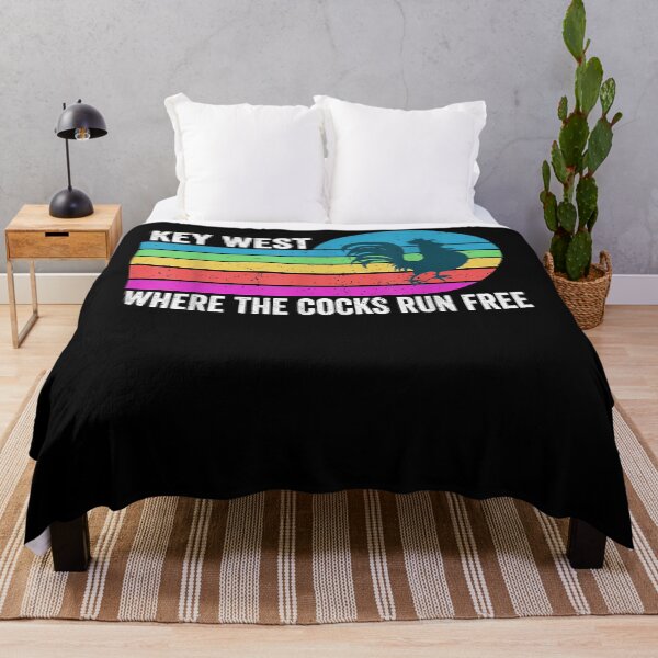 Item preview, Funny Key West Rooster where the cocks run free designed and sold by ShawnaRoderick.