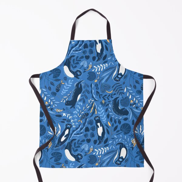 Item preview, Otters With Abstract Fishes designed and sold by LittleShop79.