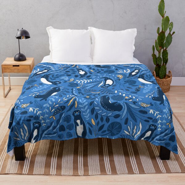 Item preview, Otters With Abstract Fishes designed and sold by LittleShop79.