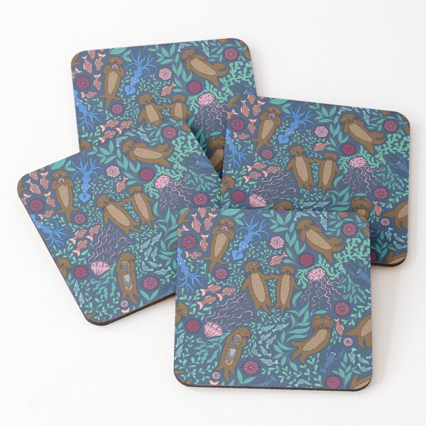 Item preview, Otters With Sea Creatures designed and sold by LittleShop79.