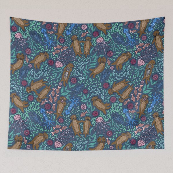 Item preview, Otters With Sea Creatures designed and sold by LittleShop79.
