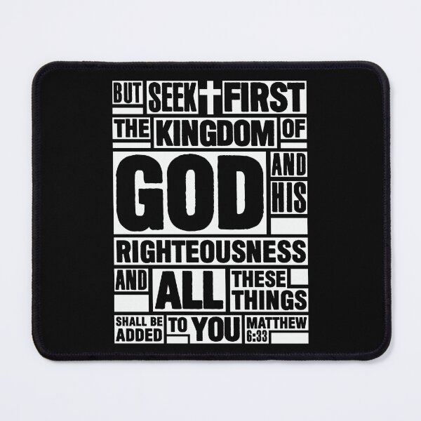 Item preview, Matthew 6:33 Seek First the Kingdom of God designed and sold by plushism.