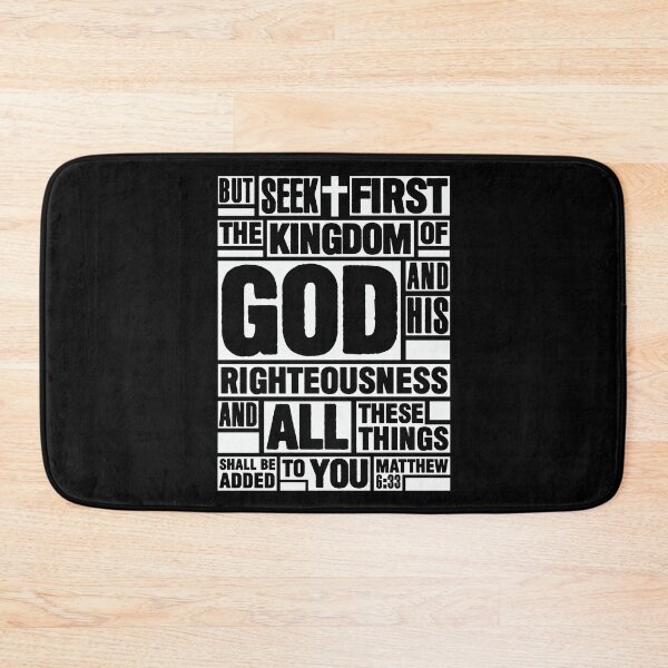 Item preview, Matthew 6:33 Seek First the Kingdom of God designed and sold by plushism.