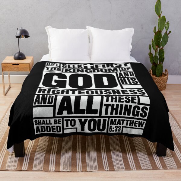 Item preview, Matthew 6:33 Seek First the Kingdom of God designed and sold by plushism.
