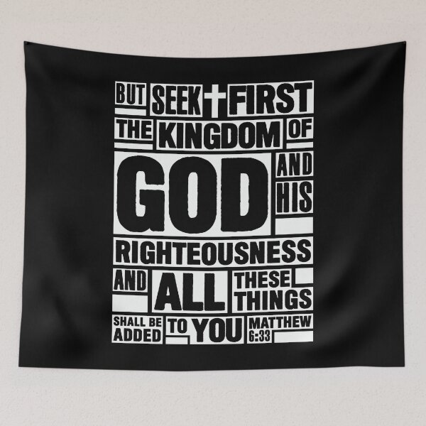 Item preview, Matthew 6:33 Seek First the Kingdom of God designed and sold by plushism.