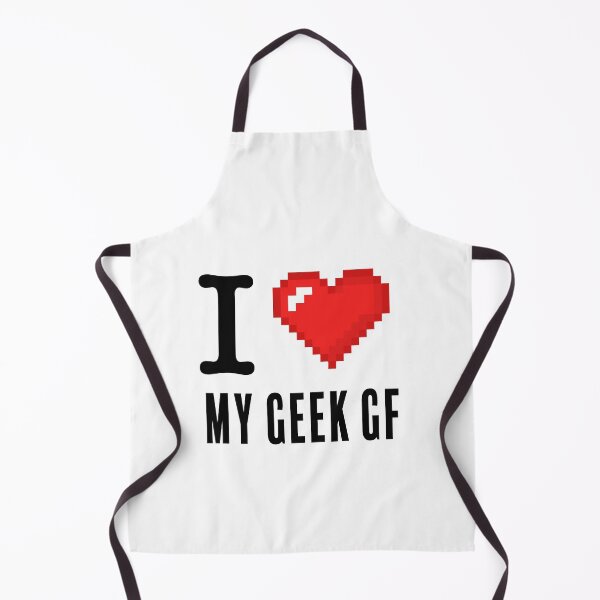 Item preview, I Love(pixelated heart) my geek gf designed and sold by Code  Monkeys.