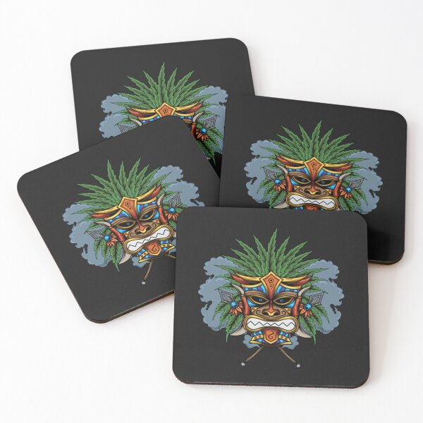 Item preview, Tiki Tiki Mask Illustration  designed and sold by Shirtmandudee.