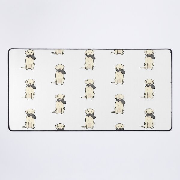 Item preview, white labrador with sock designed and sold by Ashleysnook.