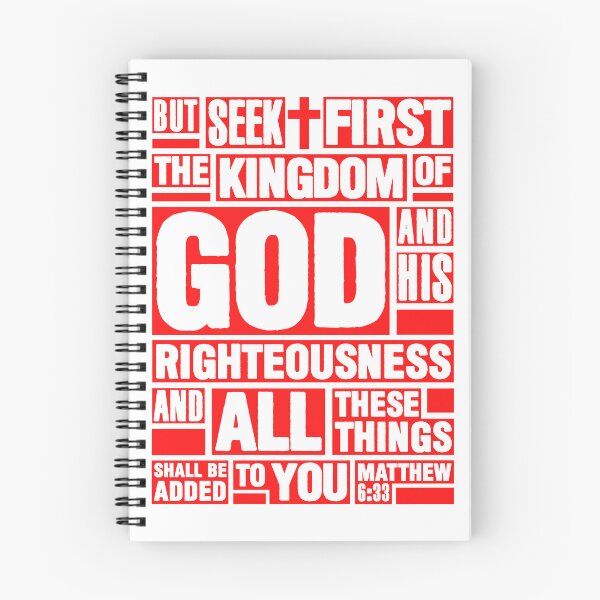 Item preview, Matthew 6:33 Seek First the Kingdom of God designed and sold by plushism.