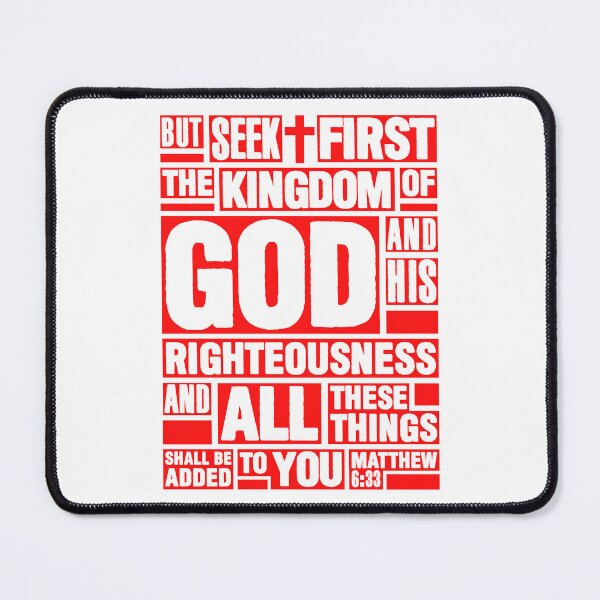 Item preview, Matthew 6:33 Seek First the Kingdom of God designed and sold by plushism.